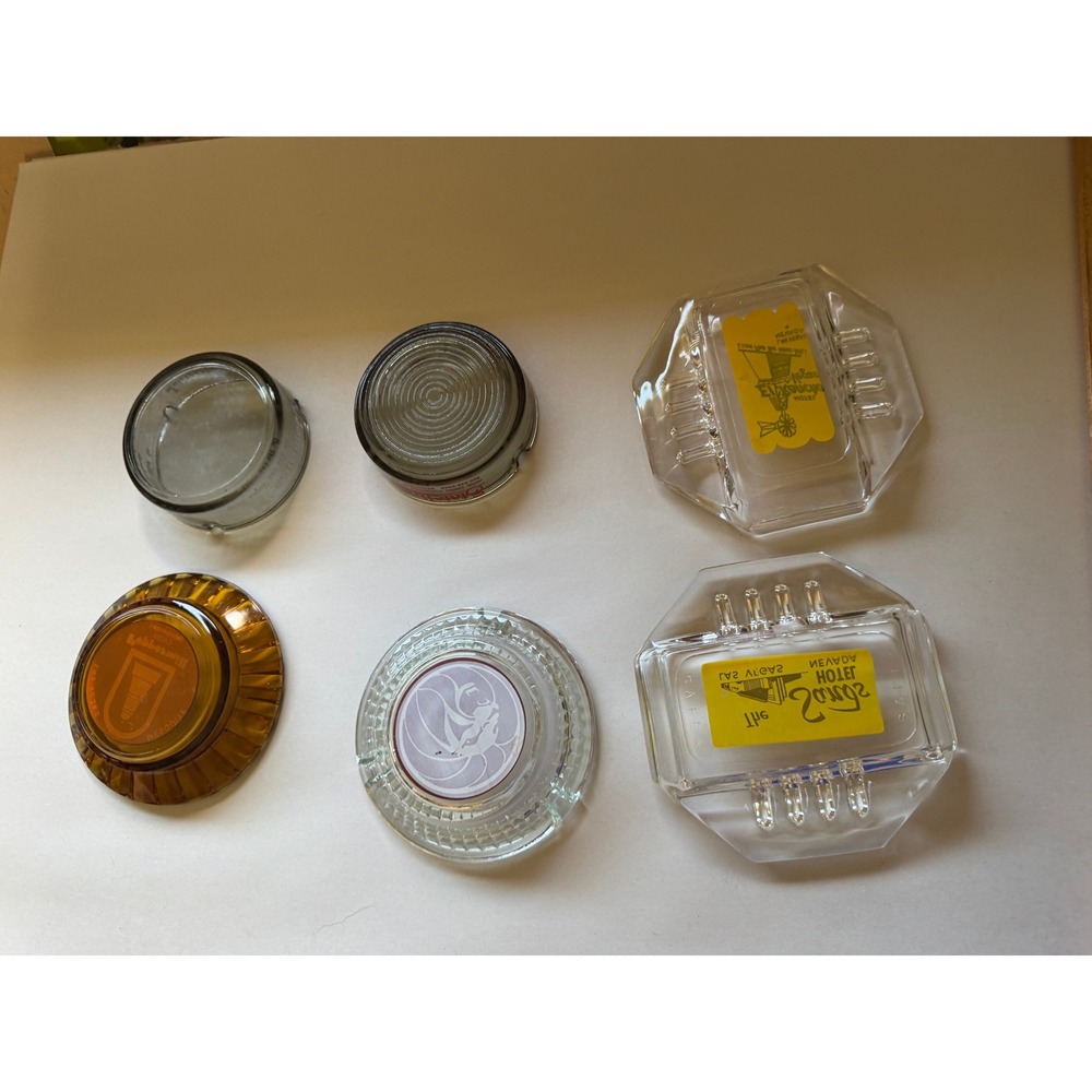 Vintage Las Vegas Casino Hotel Glass Ashtray Lot Sands El Rancho Peppermill - Picture 16 of 16